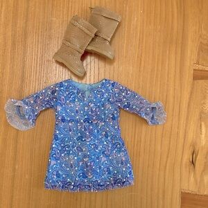 American Girl 2003 Paisley Dress Outfit